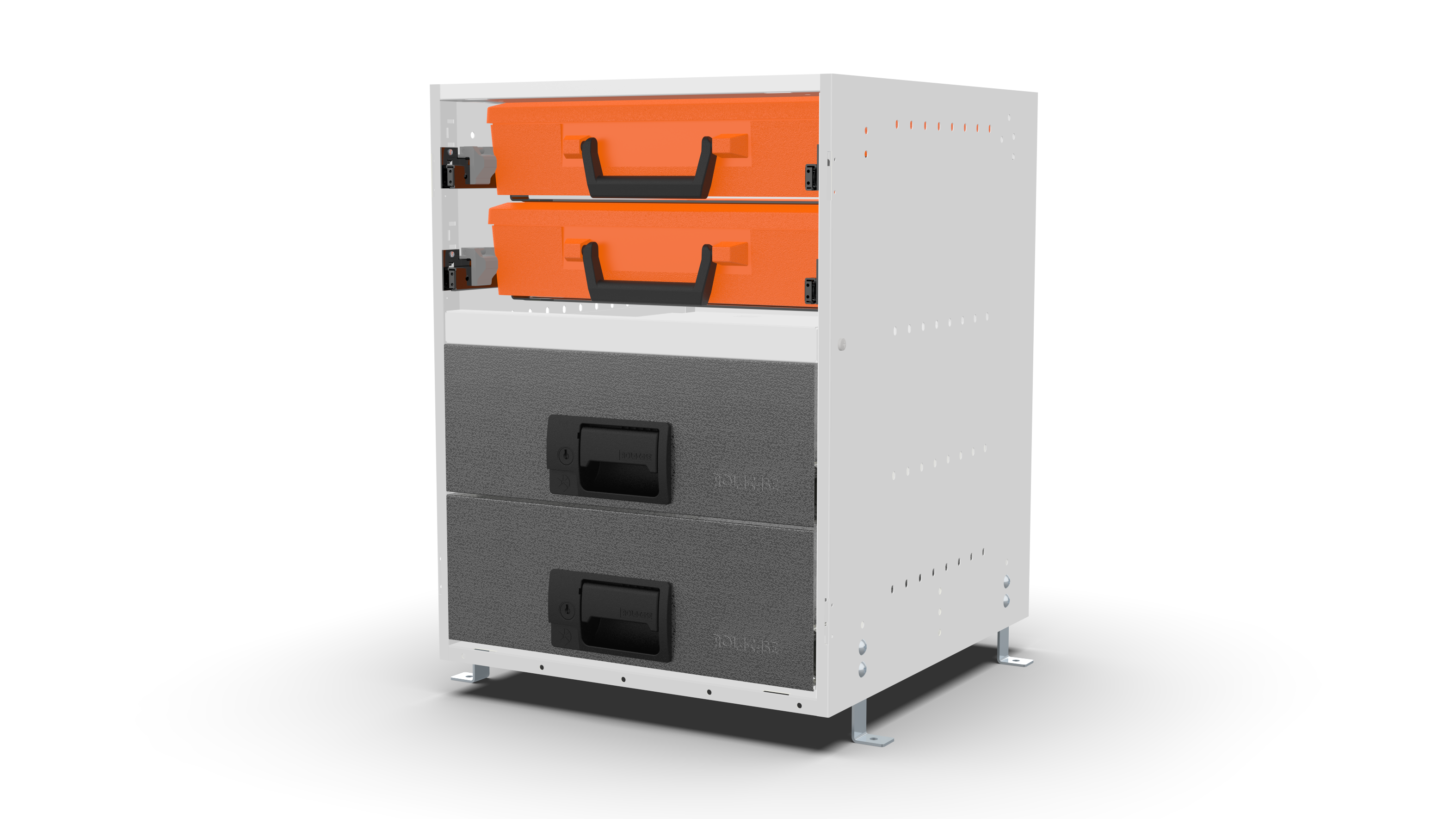 RCKIT40/14 Drawer slides front view