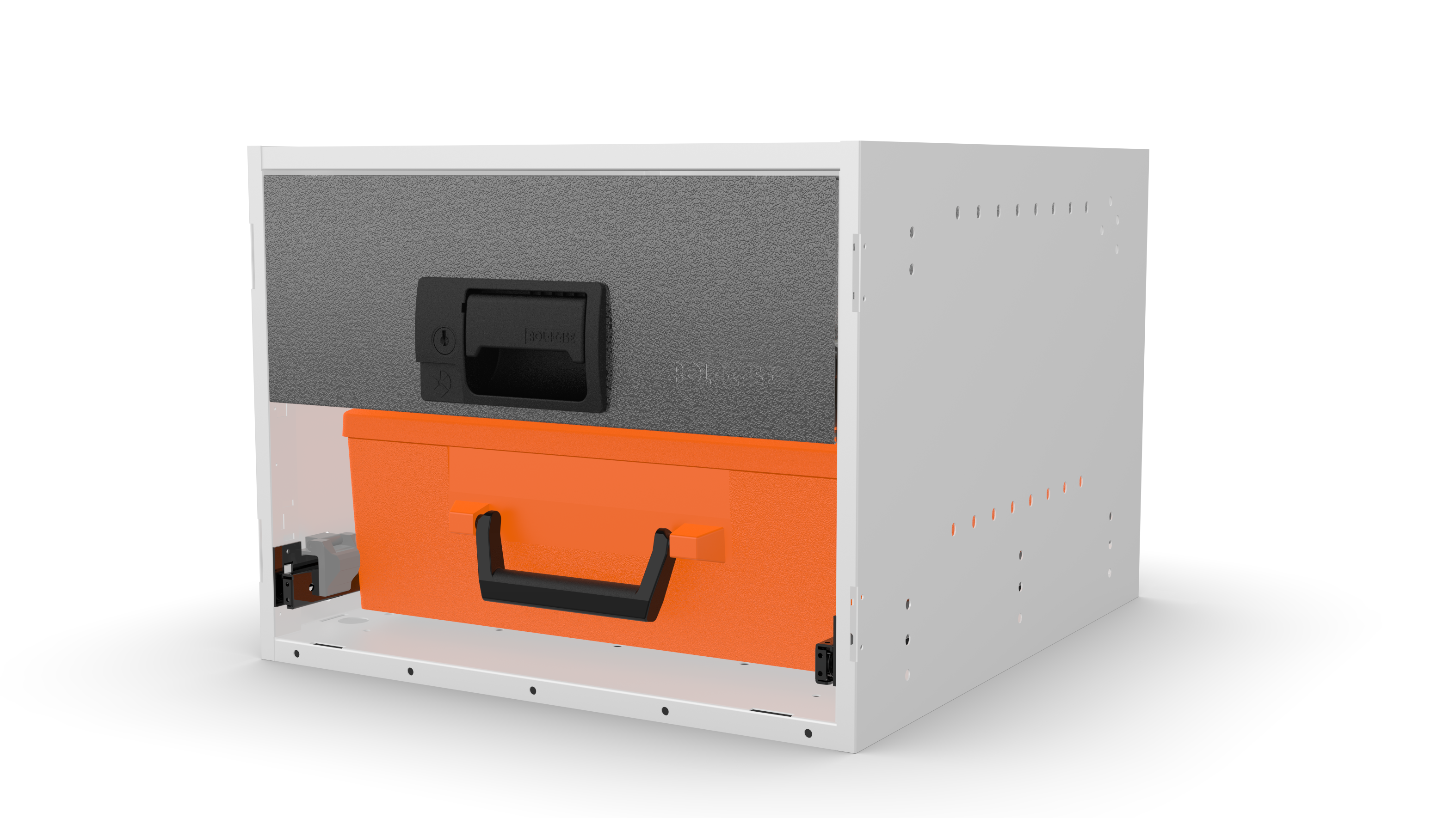 RCKIT40/6 van drawer system front view with no feet