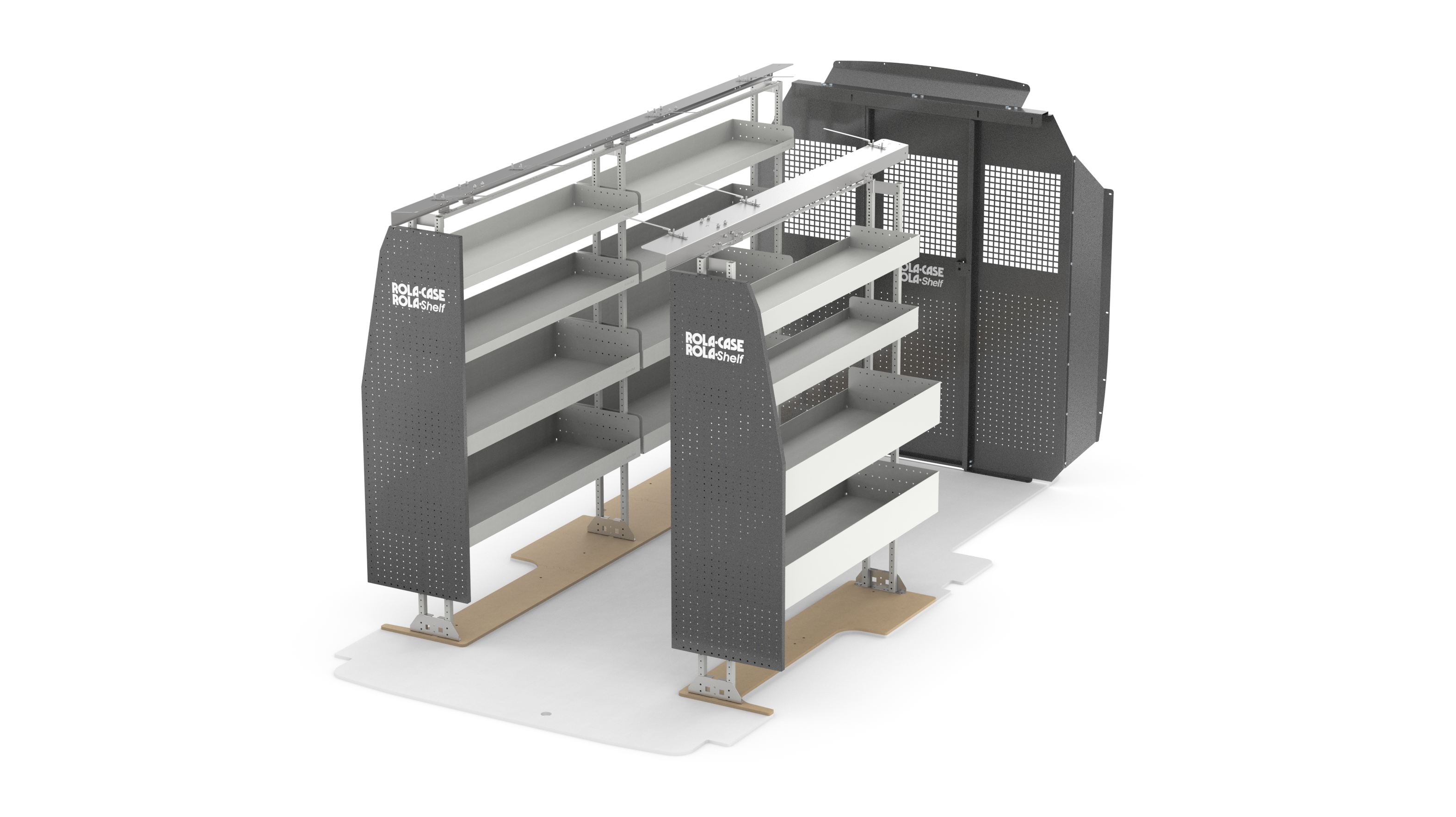 RSFMHBA-FTM148 Ford Transit 148" Mid Roof Basic Bin Package