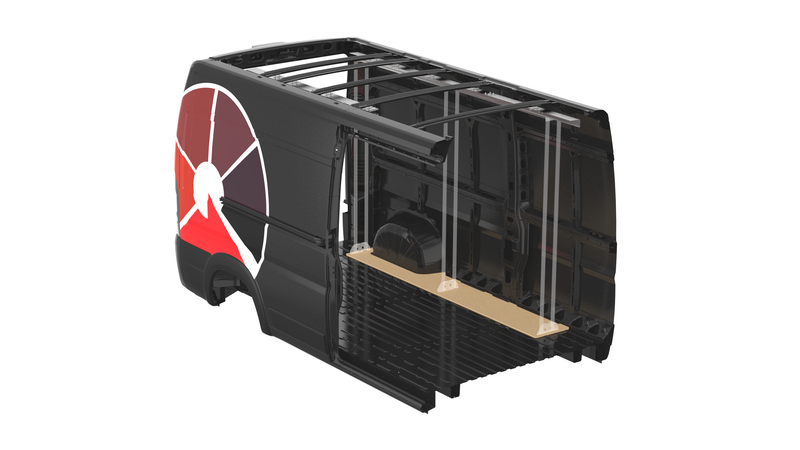 Ram ProMaster 159" WB High Roof - Roof & Floor Anchor Kit #RSVAKRPM159HR20