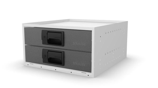 RCKIT40/1 cargo metal drawer side view without feet