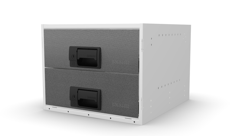 RCKIT40/4 van storage drawer front view with no feet