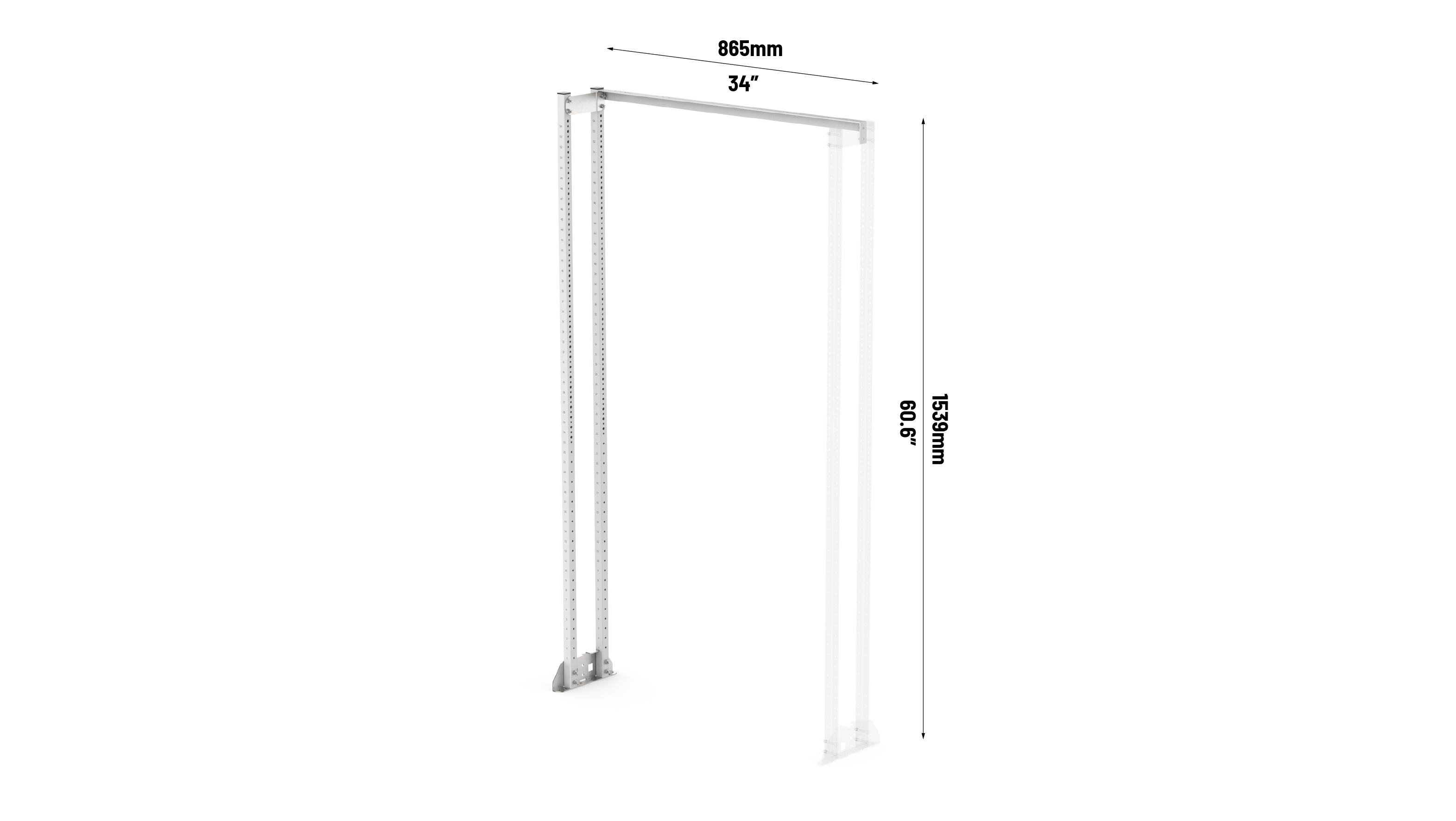 8 Series Heavy Duty Van Shelving Extension Frame 34" #RSEFR/HD/80/1539