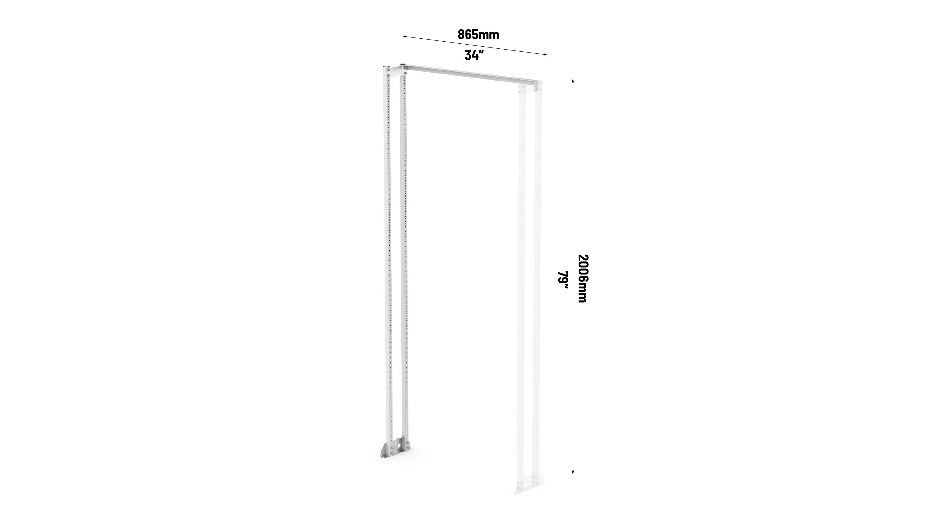 8 Series Heavy Duty Van Shelving Extension Frame 34" #RSEFR/HD/80/2006