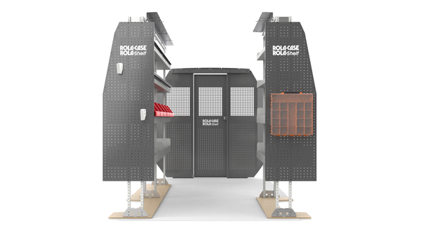 Ram Promaster 159" WB High Roof - America's Most Popular Bin Package Kit Front View