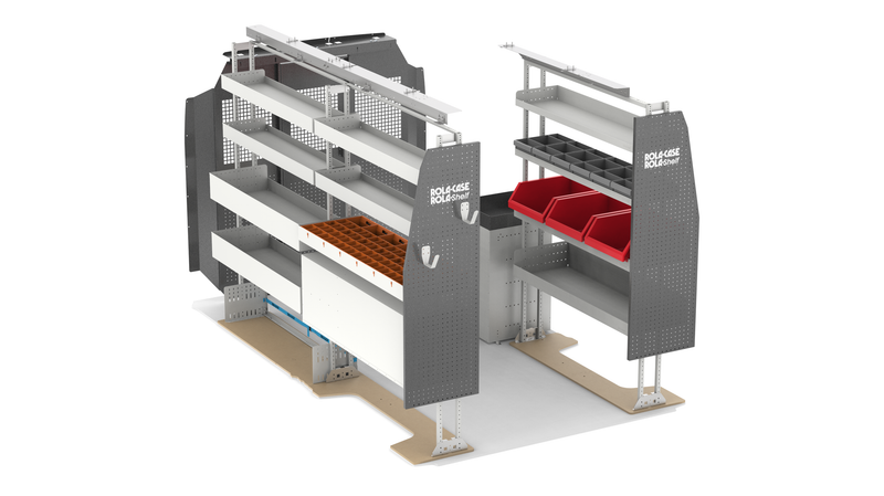 Ram Promaster 136" WB Standard & High Roof - General Bin Package Kit Passenger View