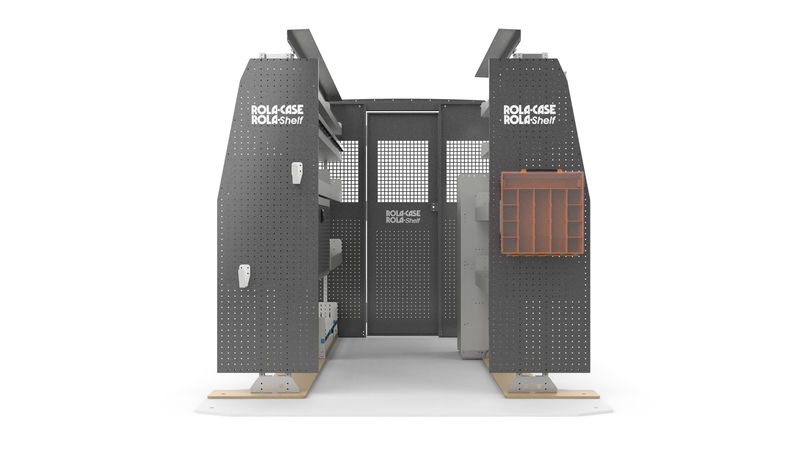 Mercedes Sprinter 144" WB Standard Roof - HVAC Bin Package Kit Front View