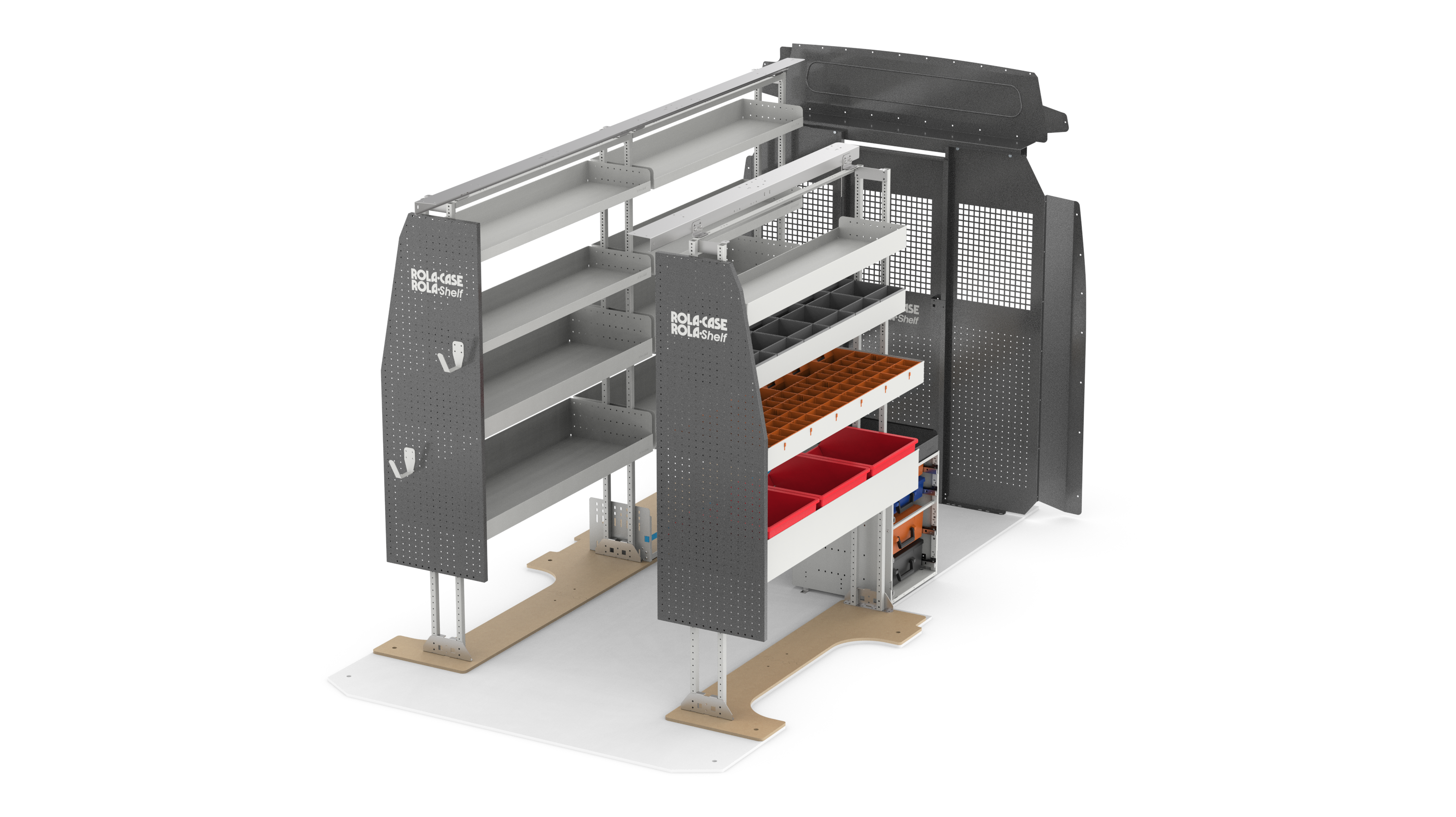 Mercedes Sprinter 144" WB High Roof - Service Bin Package Kit