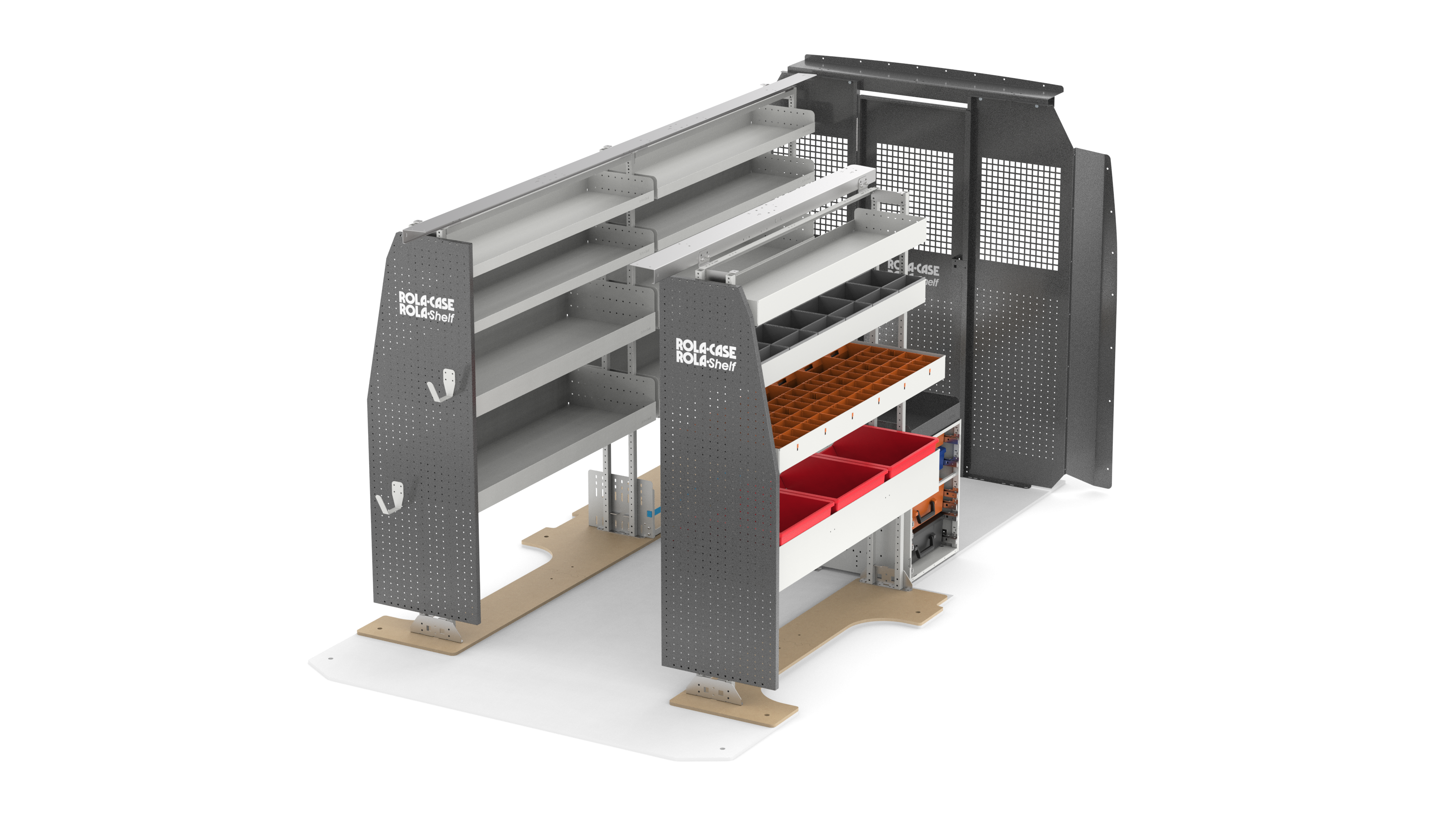 Mercedes Sprinter 144" WB Standard Roof - Service Bin Package Kit