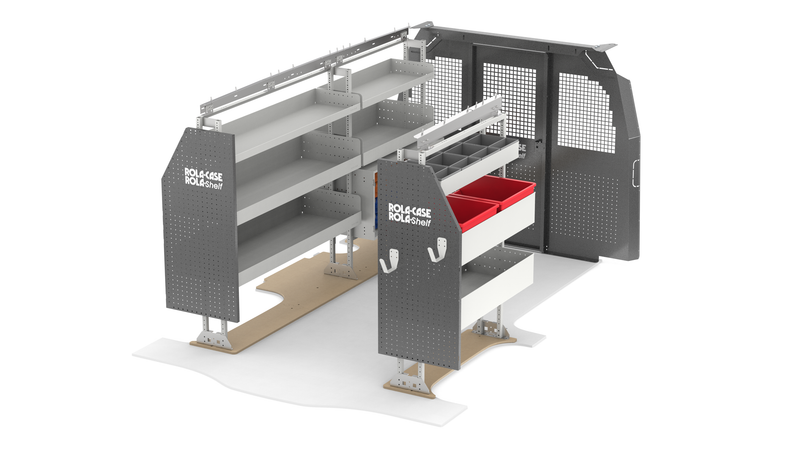 Chevy Express 135" WB Service Bin Package with Partition kit