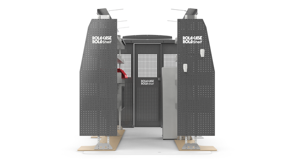 Ford Transit 130" WB Mid Roof HVAC Bin Package Kit Front View