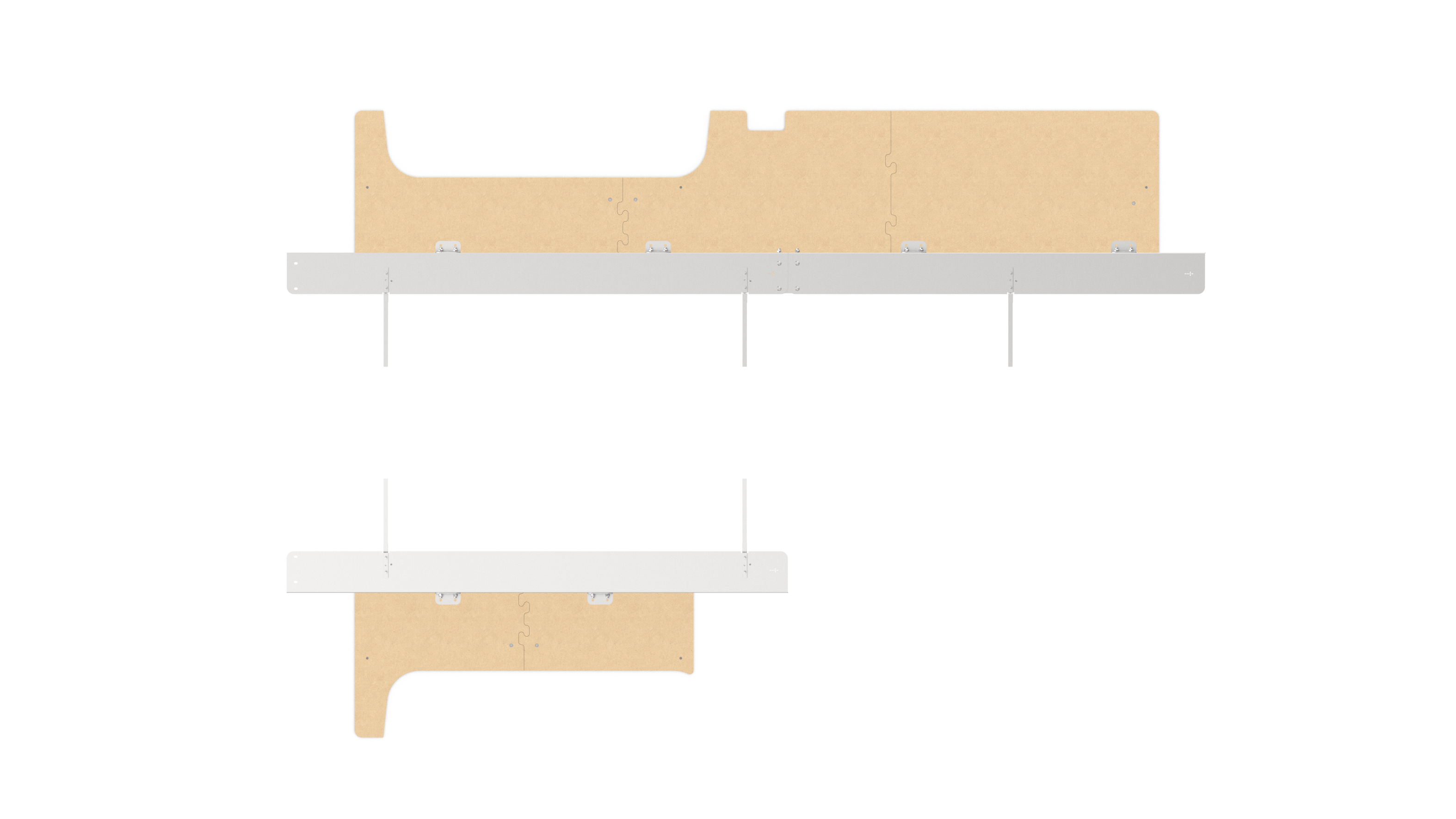 Ford Transit 130" WB Low Roof - Roof & Floor Anchor Kit #RSVAKFT130LR20